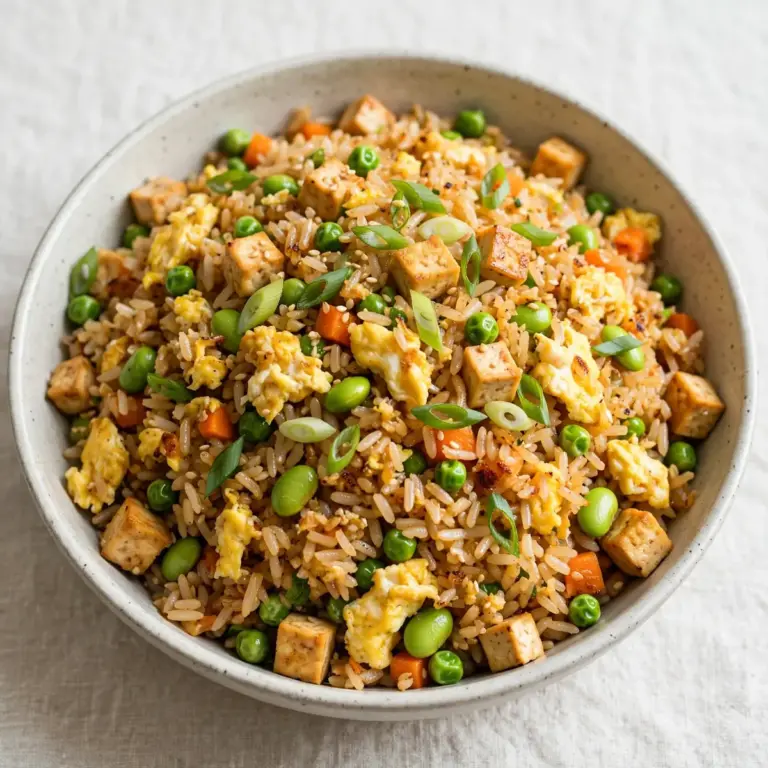 Vegetarischer High-Protein-Eier-Reis