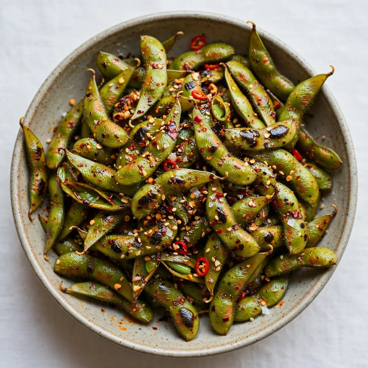 Würzig geröstete Edamame